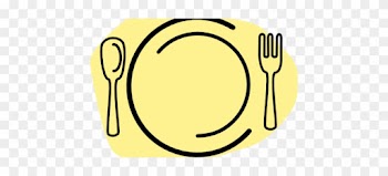 Southern Soul Food Clip Art - Plate Fork And Knife Clipart