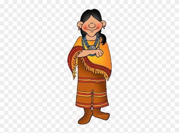 Southwest Apache Woman - First Nation Cartoon People
