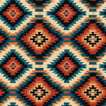 Southwestern Navajo-Inspired Geometric Pattern