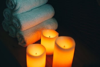 Spa Candles Towels