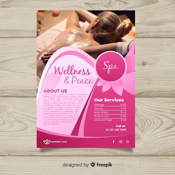 Spa flyer template