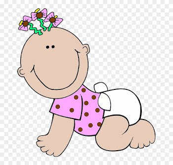 Spa Girl Cliparts 2, Buy Clip Art - Baby In Diaper Cartoon