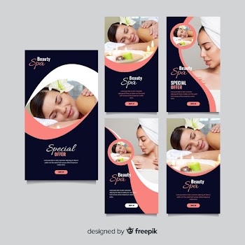 Spa instagram stories template