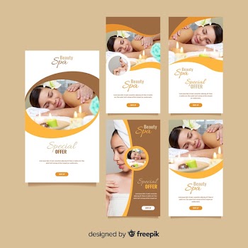 Spa instagram stories template
