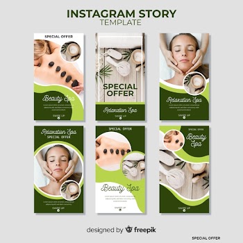 Spa instagram stories template