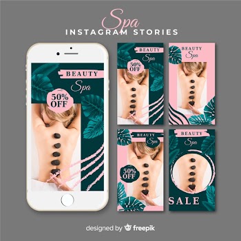 Spa instagram stories template