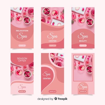 Spa instagram stories template