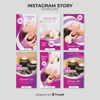 Spa instagram stories template