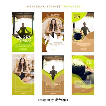 Spa instagram stories template