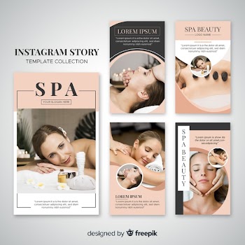Spa instagram stories template