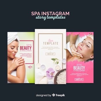 Spa instagram stories template