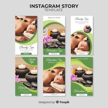 Spa instagram stories template