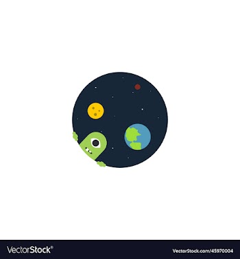 space creative icon flat from space exploration