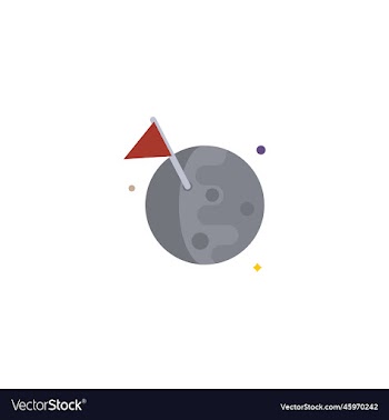 space exploration creative icon flat from space