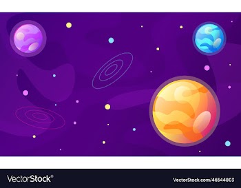 space galaxy background with colorful planet