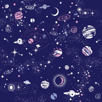 Space Galaxy constellation seamless pattern print could be used for textile, zodiac star yoga mat, phone case