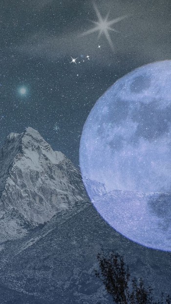 Space landscape phone wallpaper, full | Free Photo - rawpixel