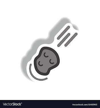 Space meteorite falling vector image