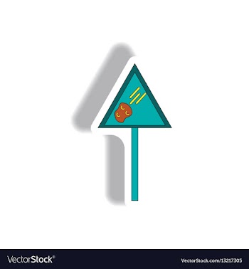 Space meteorite sign vector image