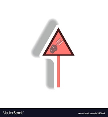 Space meteorite sign vector image