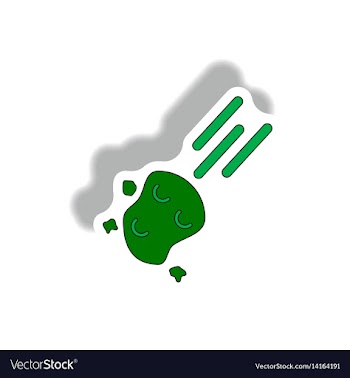 Space meteorite vector image