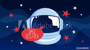 Space research and travel in galaxy concept
