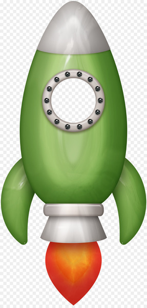 Space Rocket Clip art - Green creative cartoon rocket 