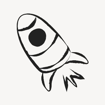 Space rocket sticker, cute doodle | Free PSD Illustration - rawpixel