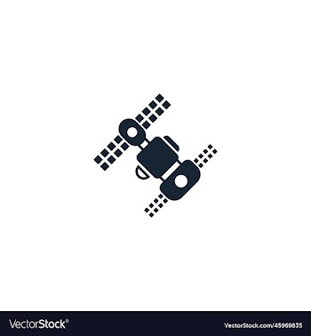 space station creative icon filled from space