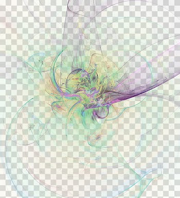 Space veil, green and multicolored abstract art transparent background PNG clipart