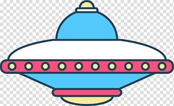 Spacecraft , Hand painted colorful spaceship UFO transparent background PNG clipart