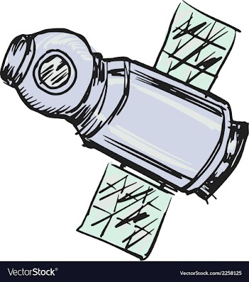 Spacecraft vector image