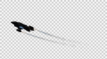 Spacefighter Spaceship flyby on transparent background ~ Clip ...