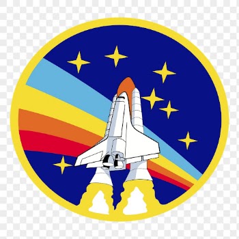 Spaceship badge png sticker, transparent | Free PNG - rawpixel