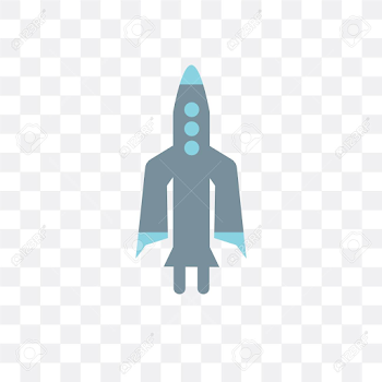 Spaceship Vector Icon Isolated On Transparent Background ...