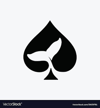 spade ace aquatic whale giant logo design