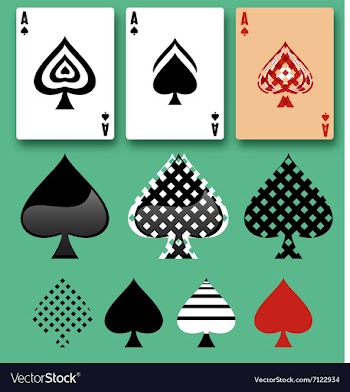 Spades ACE free set vector image