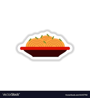 Spaghetti alla carbonara traditional italian dish vector image