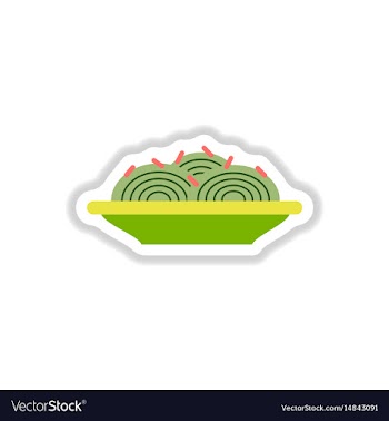 Spaghetti alla carbonara traditional italian dish vector image