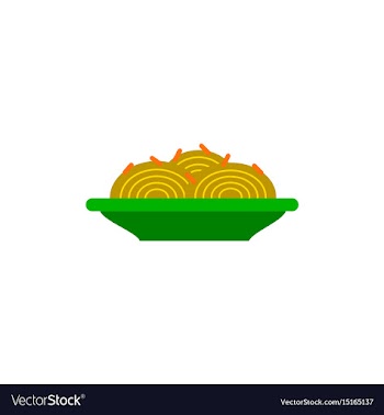 Spaghetti alla carbonara traditional italian dish vector image