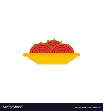 Spaghetti alla carbonara traditional italian dish vector image