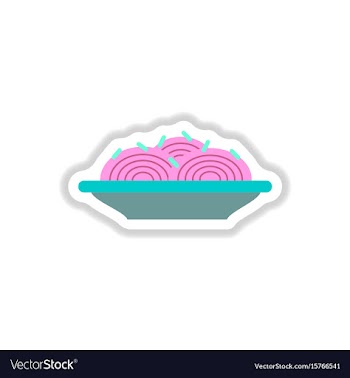 Spaghetti alla carbonara traditional italian dish vector image