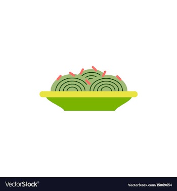 Spaghetti alla carbonara traditional italian dish vector image