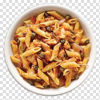 Spaghetti alla puttanesca Pasta Italian cuisine Penne Smoked salmon, others transparent background PNG clipart