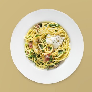Spaghetti carbonara on a plate, | Free PSD - rawpixel
