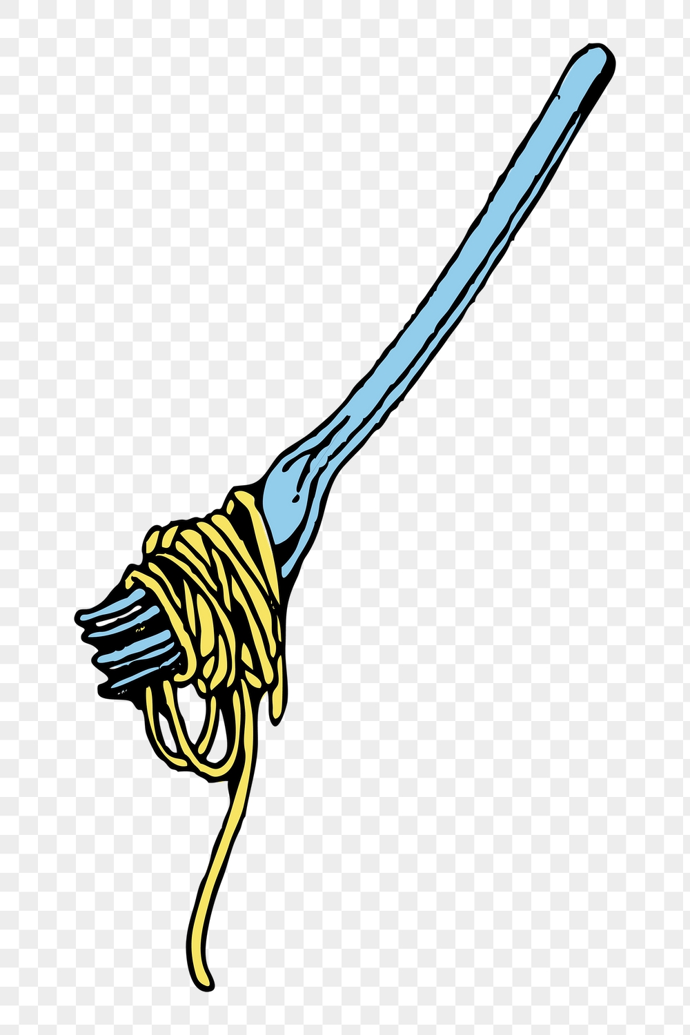 Spaghetti png sticker food illustration, | Free PNG - rawpixel