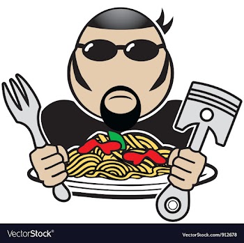 Spaghetti rider vector image