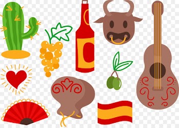 Spain Euclidean vector Clip art - Food, guitar supplies 