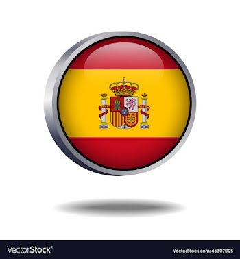 spain flag button