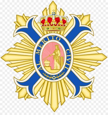 Spain Order of Civil Merit Long Military Service Cross Order of Isabella the Catholic - ava insignia 